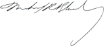 Michael Bloomberg's Signature