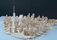 View of model from Southwest
