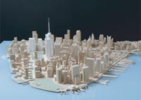 View of model from Southwest