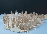 View of model from Southwest