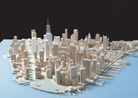 View of model from Southwest