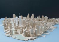 View of model from Southwest