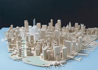 View of model from Southwest